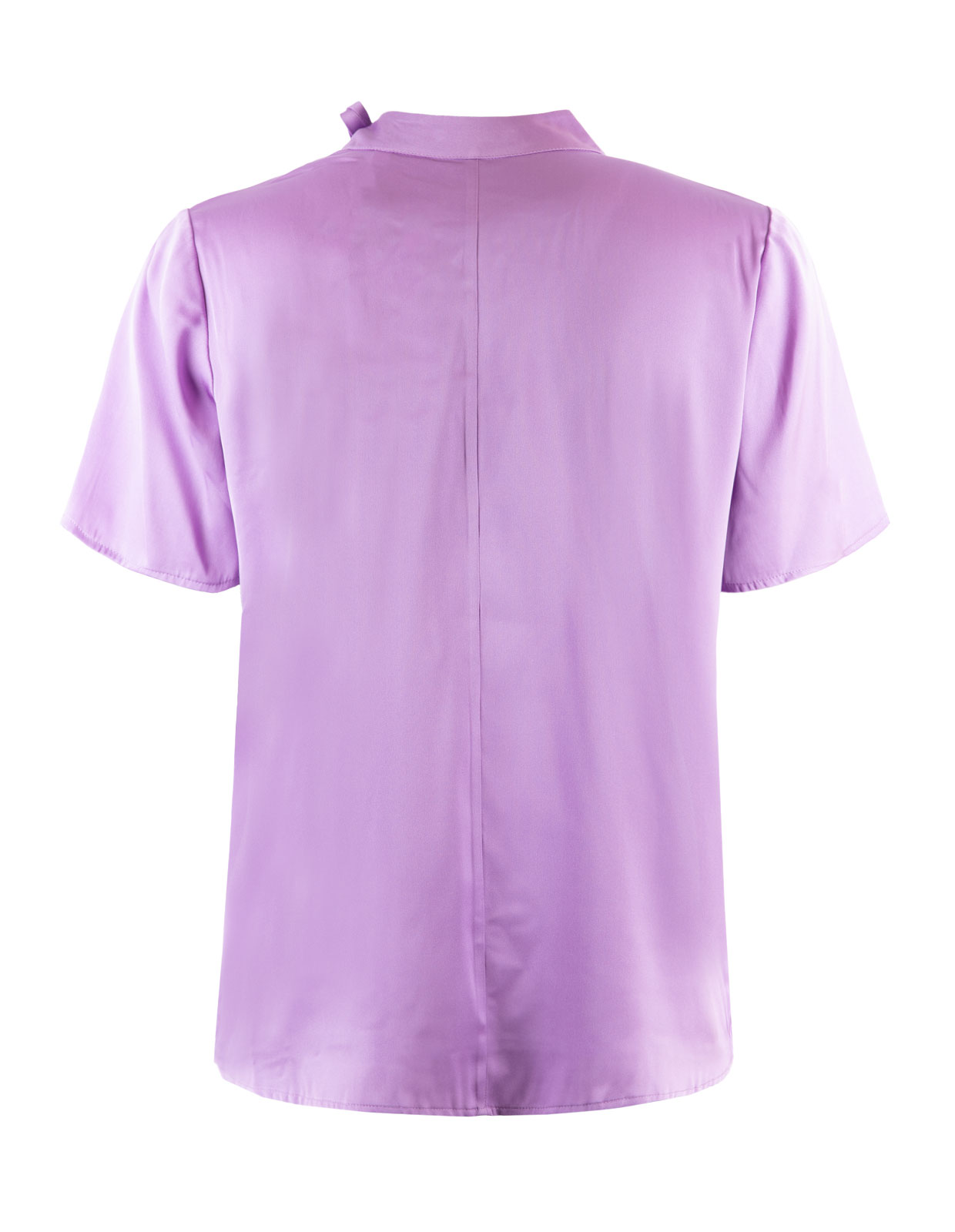 Elsie Blouse W. Bow Purple