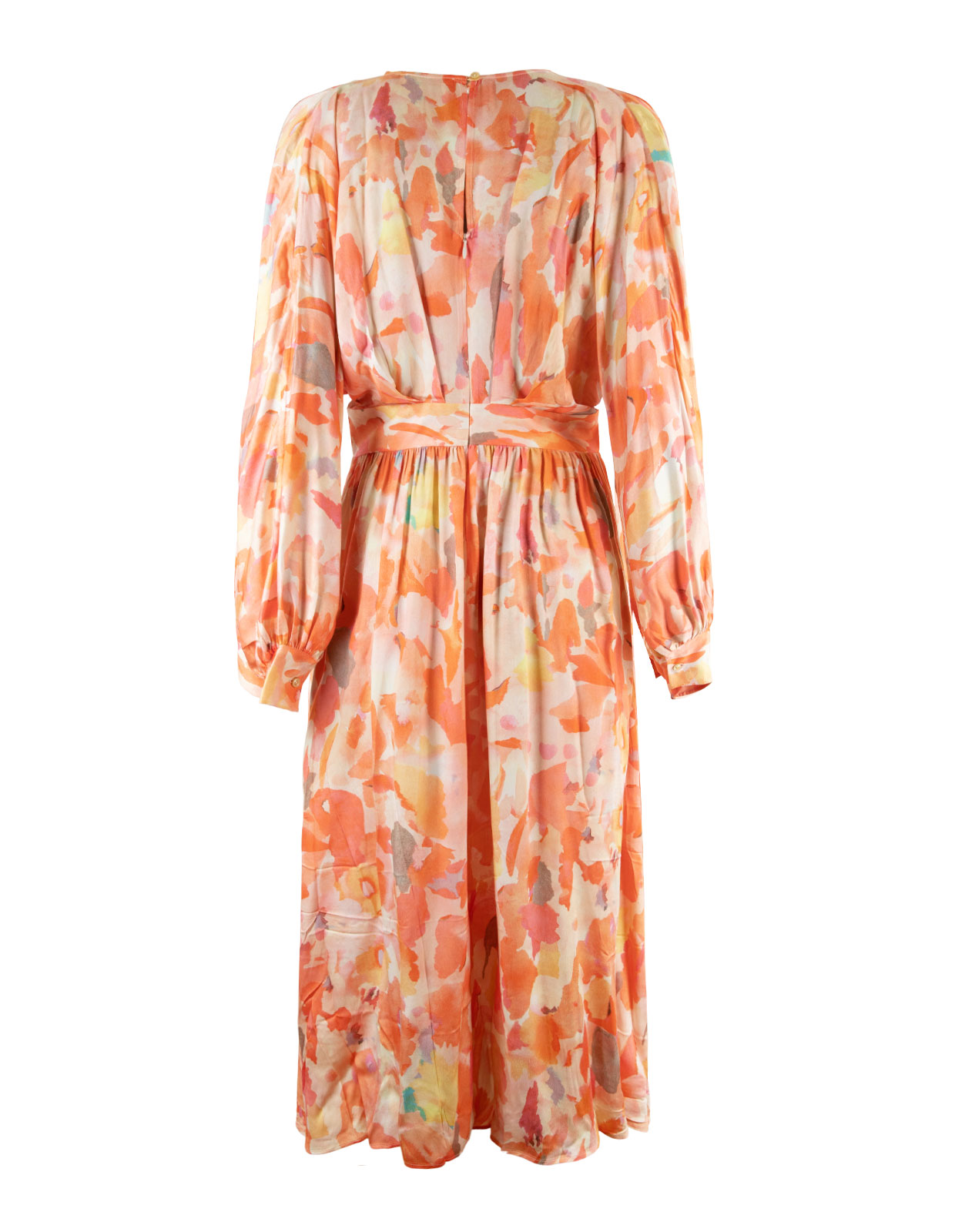 Edvina Printed Dress Orange Stl XS