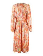 Edvina Printed Dress Orange Stl XS