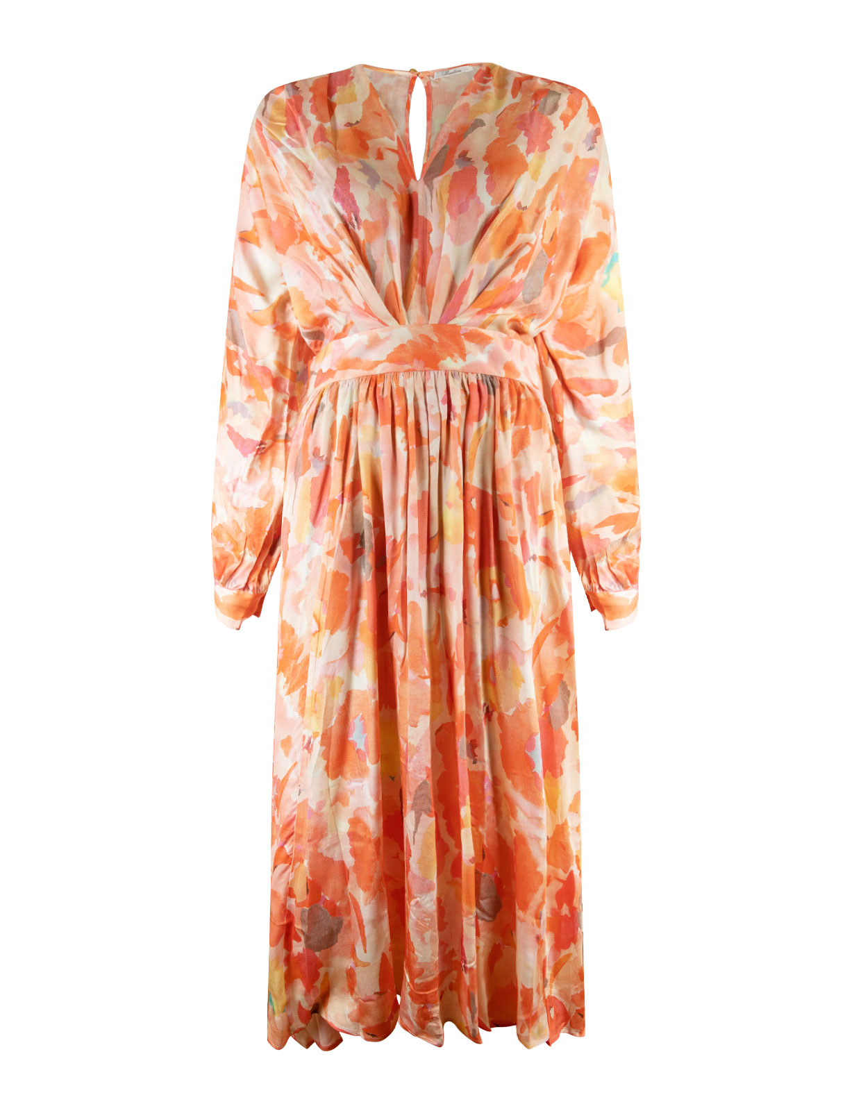 Edvina Printed Dress Orange Stl XS