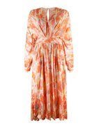 Edvina Printed Dress Orange Stl XS