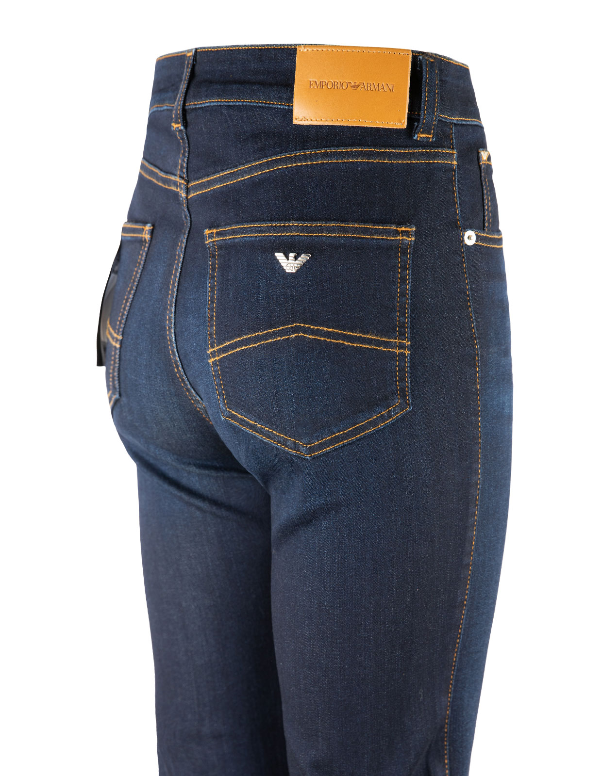5 Pocket Wide Denim Blu