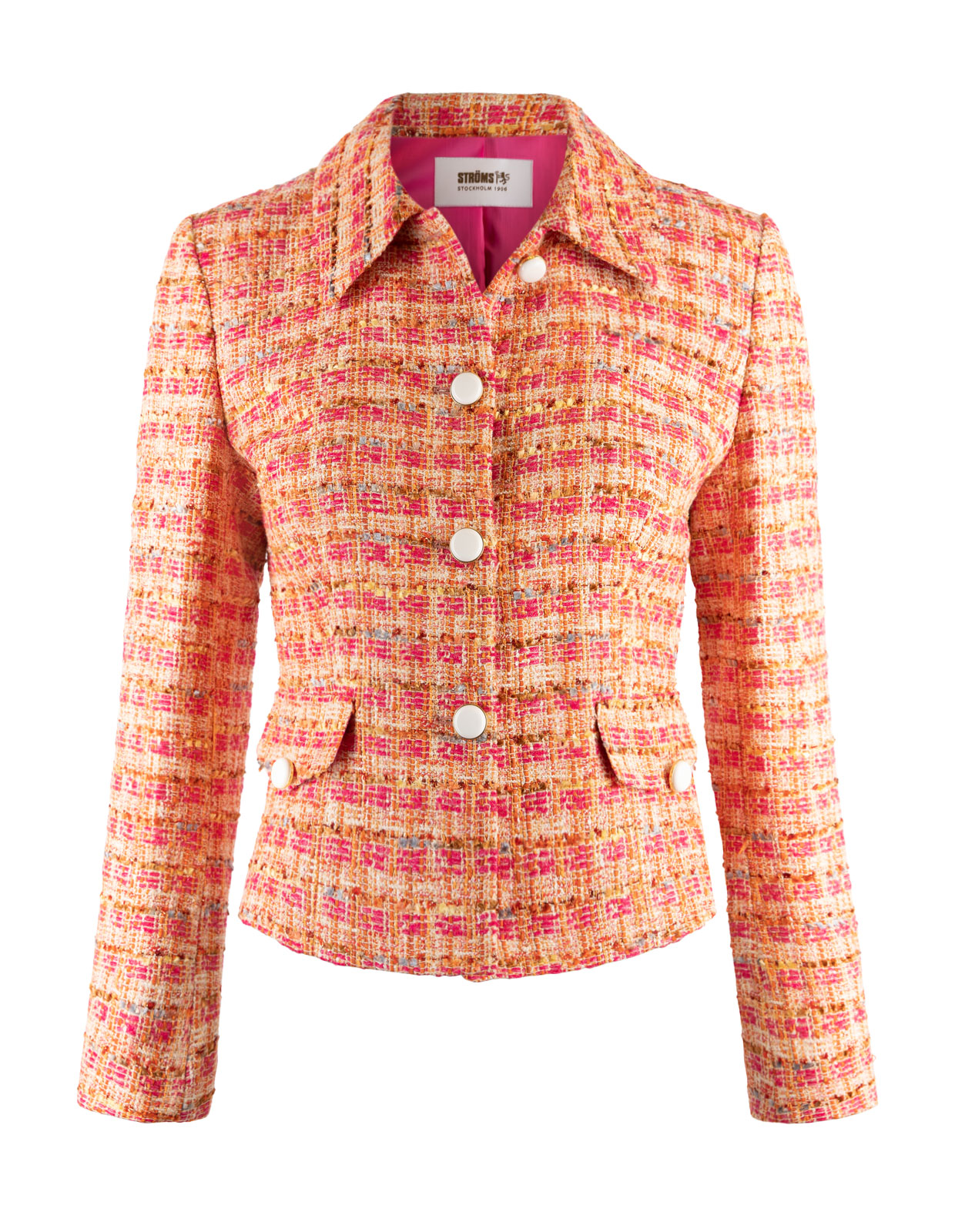Louise Boucle Jacket Orange