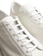 Racquet Unlined Leather Sneaker White Stl 44