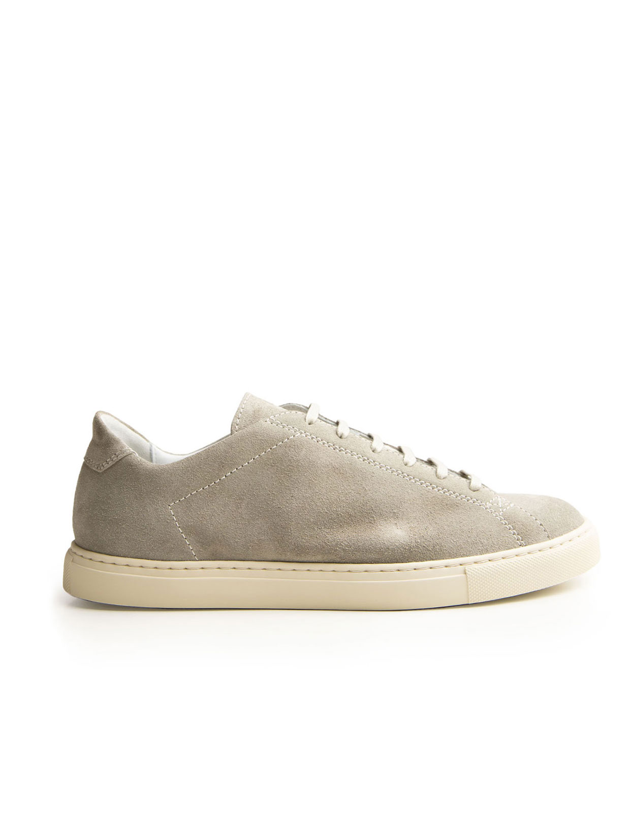 Racquet Unlined Leather Sneaker Sage