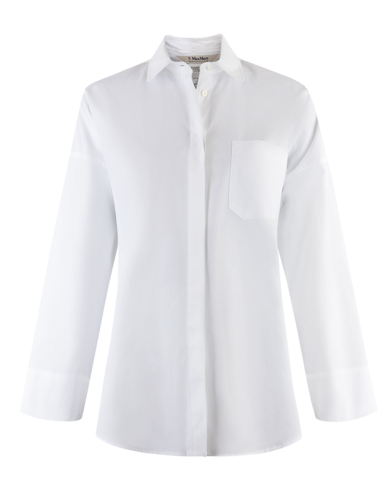 Mina Polplin Shirt Optic White