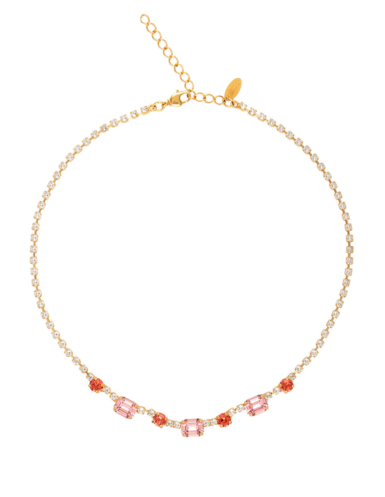 Corinna Necklace Gold Coral Combo
