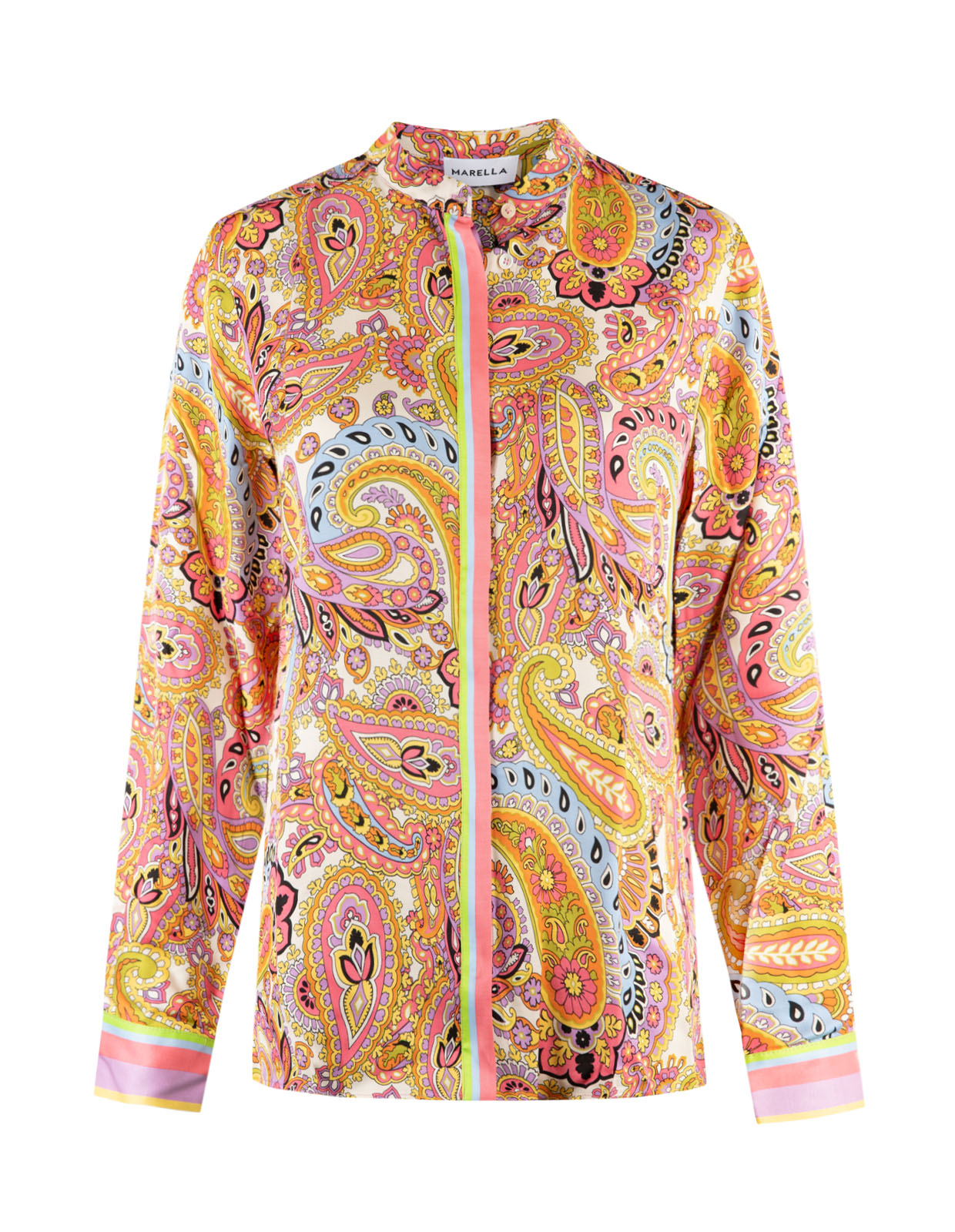 Verve Paisley Shirt Deep Rose