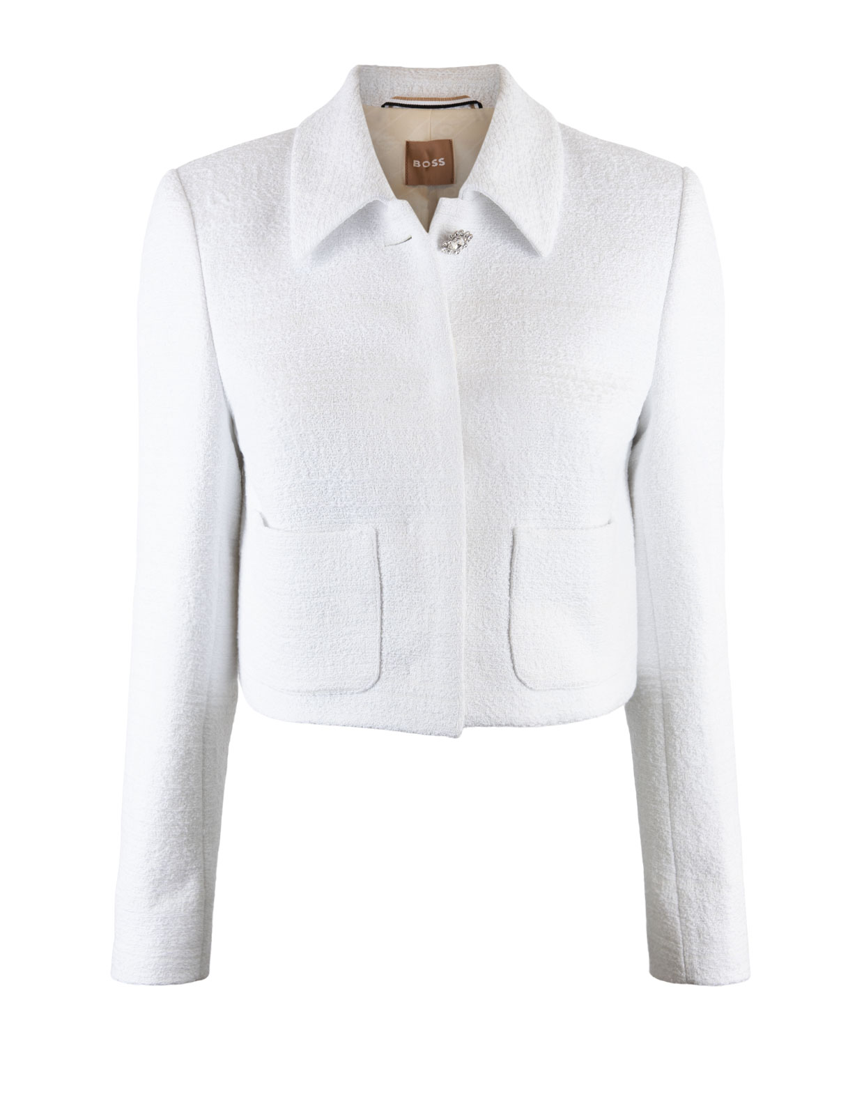 Jappa Boucle Jkt Open White