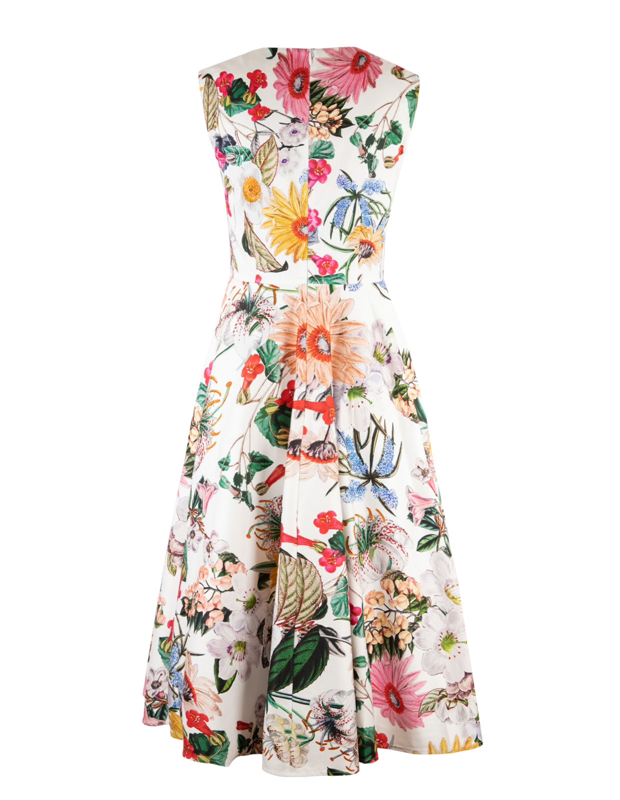 Marion Dress Tiger Lily/White