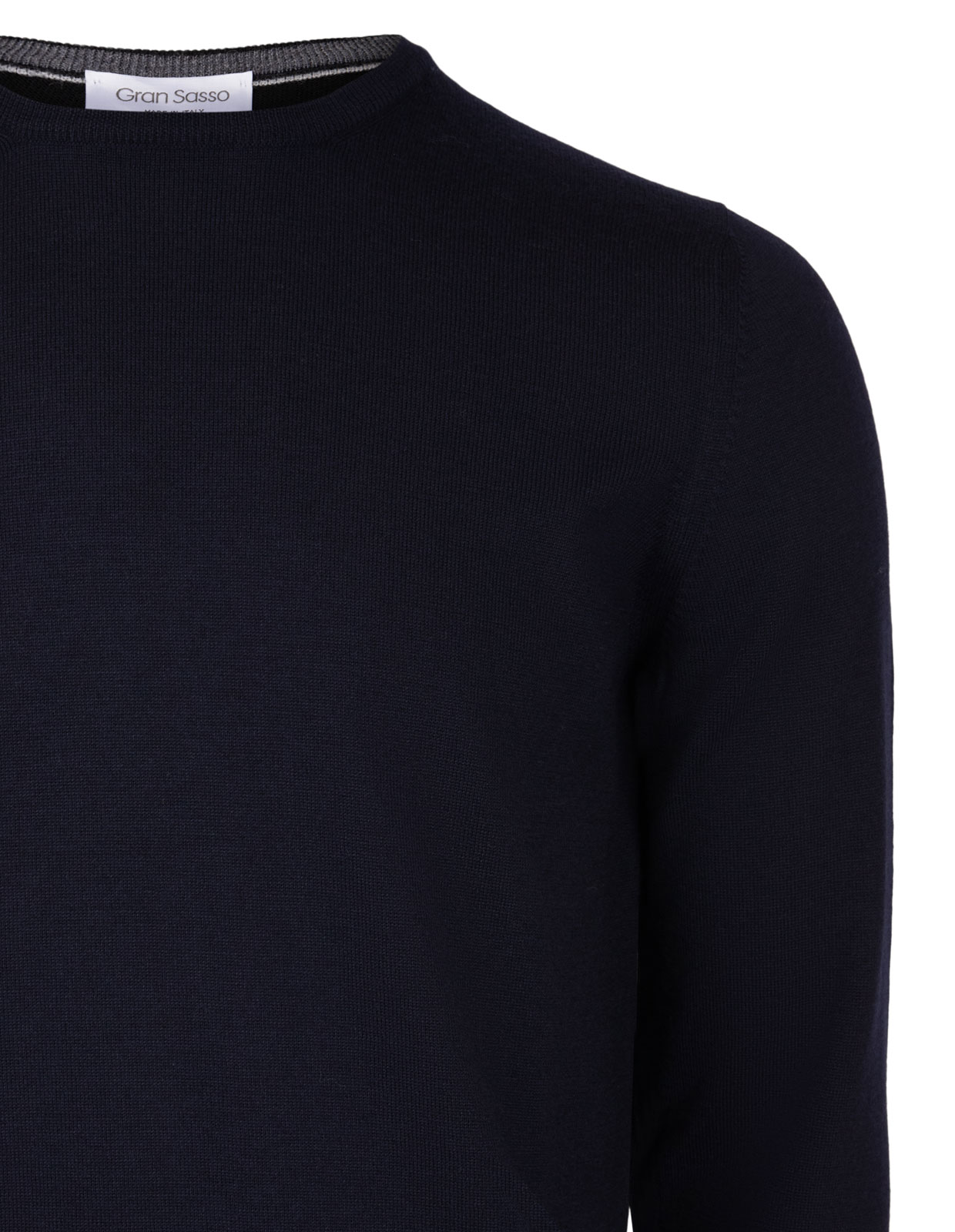 Fashion Fit Crew Neck Merino Pullover Navy Stl 48