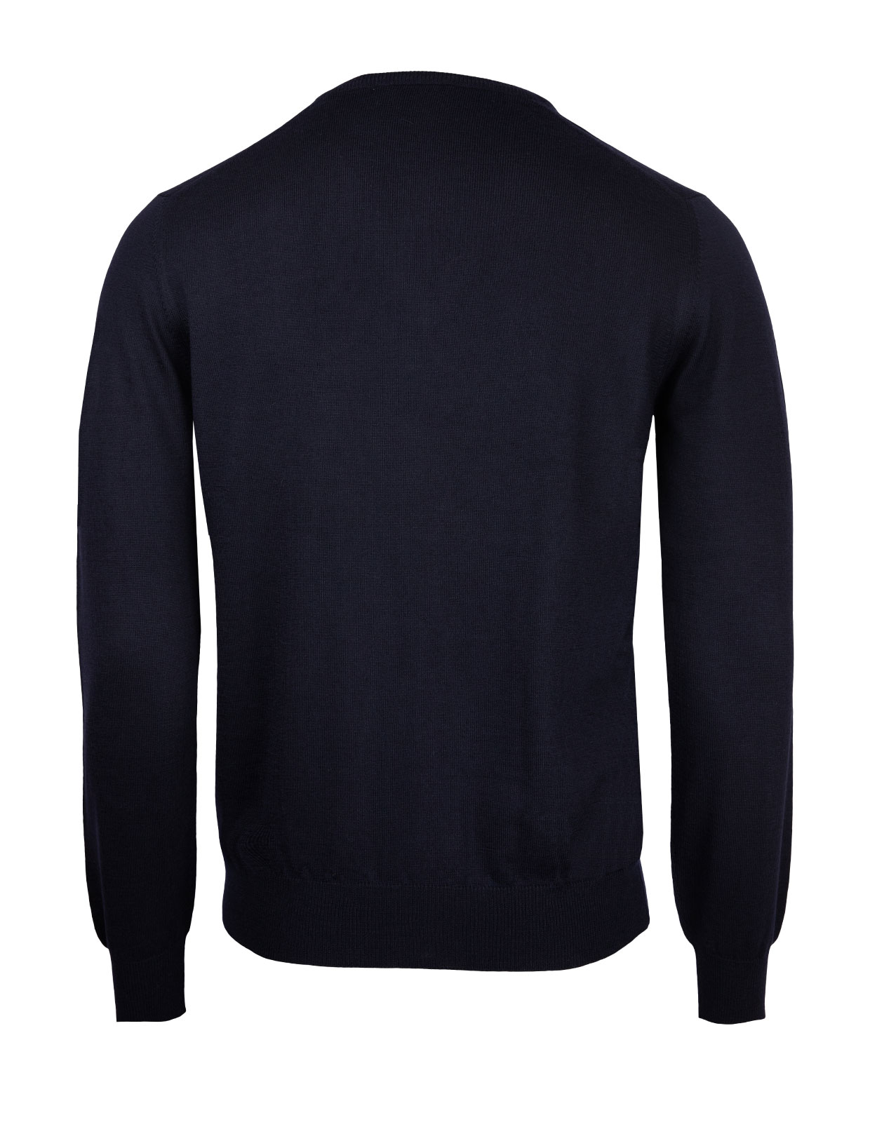 Fashion Fit Crew Neck Merino Pullover Navy