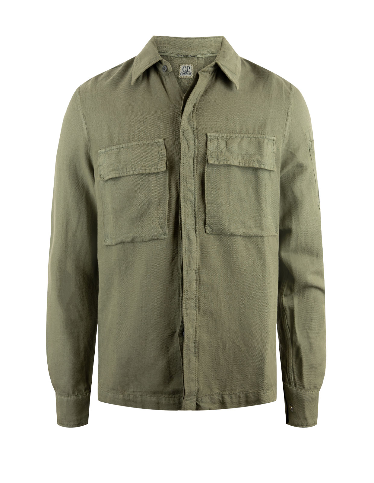 Linen Blend Shirt Olive