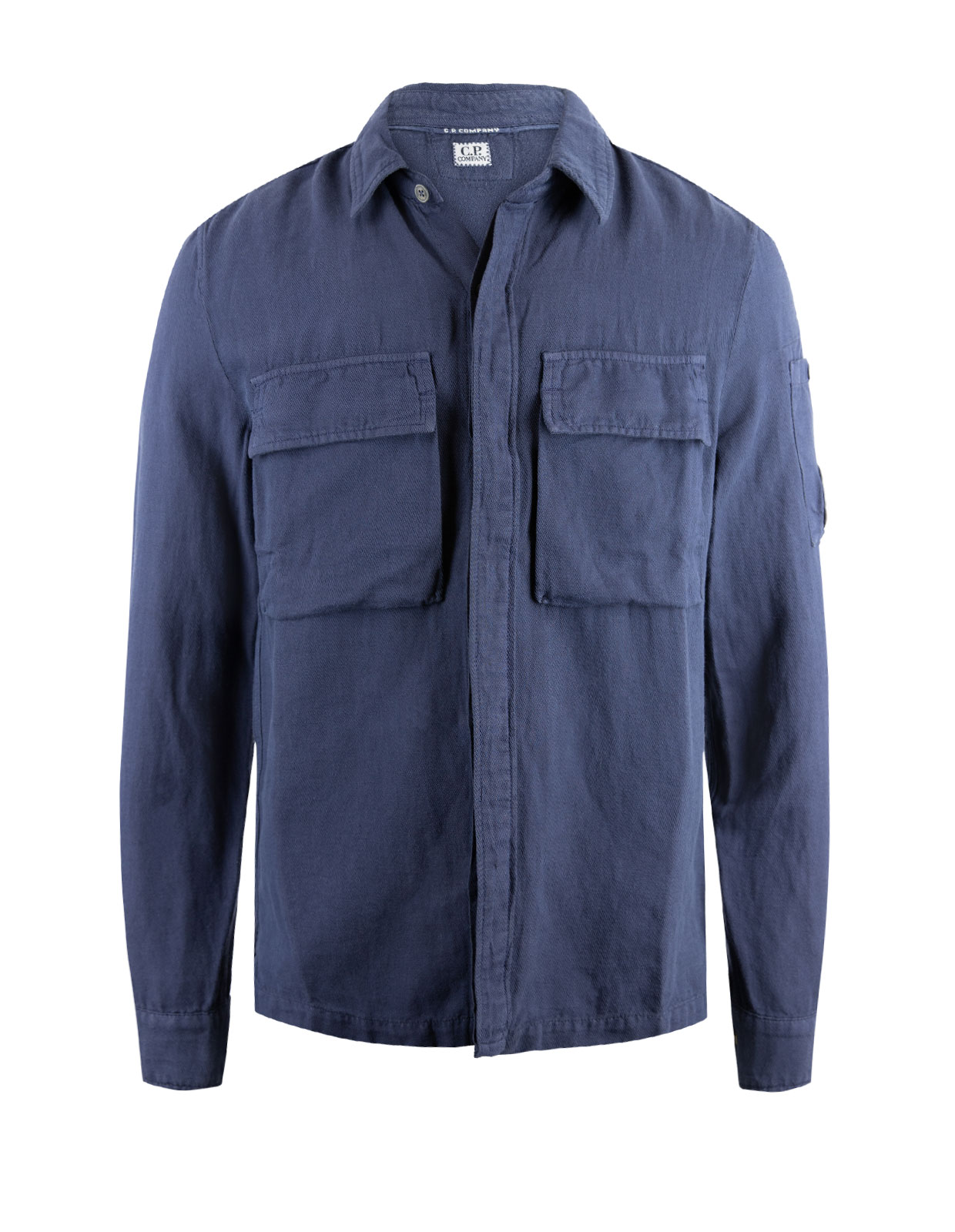 Linen Blend Shirt Navy