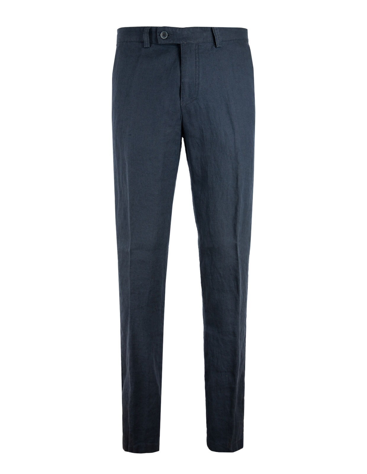 Linen Trousers Regular Fit Navy