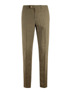 Linen Trousers Regular Fit Olive Stl 58