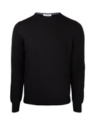 Fashion Fit Crew Neck Merino Pullover Black Stl 54