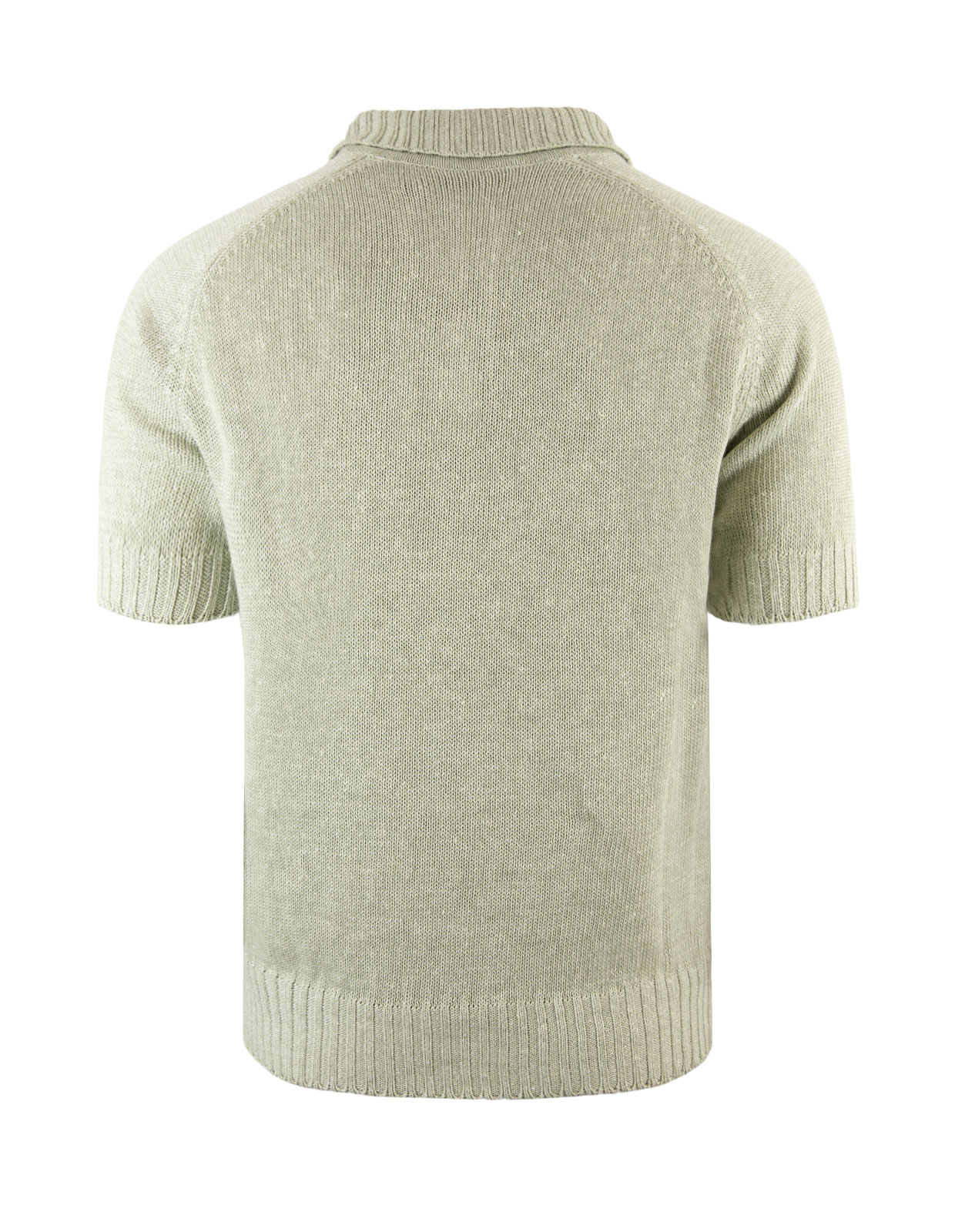 Chunky Knit Polo Shirt Mint