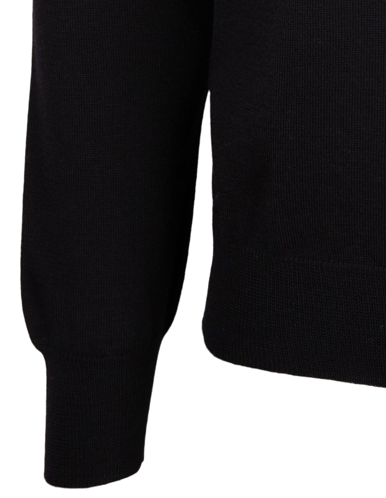 Fashion Fit Crew Neck Merino Pullover Black Stl 52