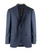 Leader Suit Hopsack Wool 120'S Navy Stl 50