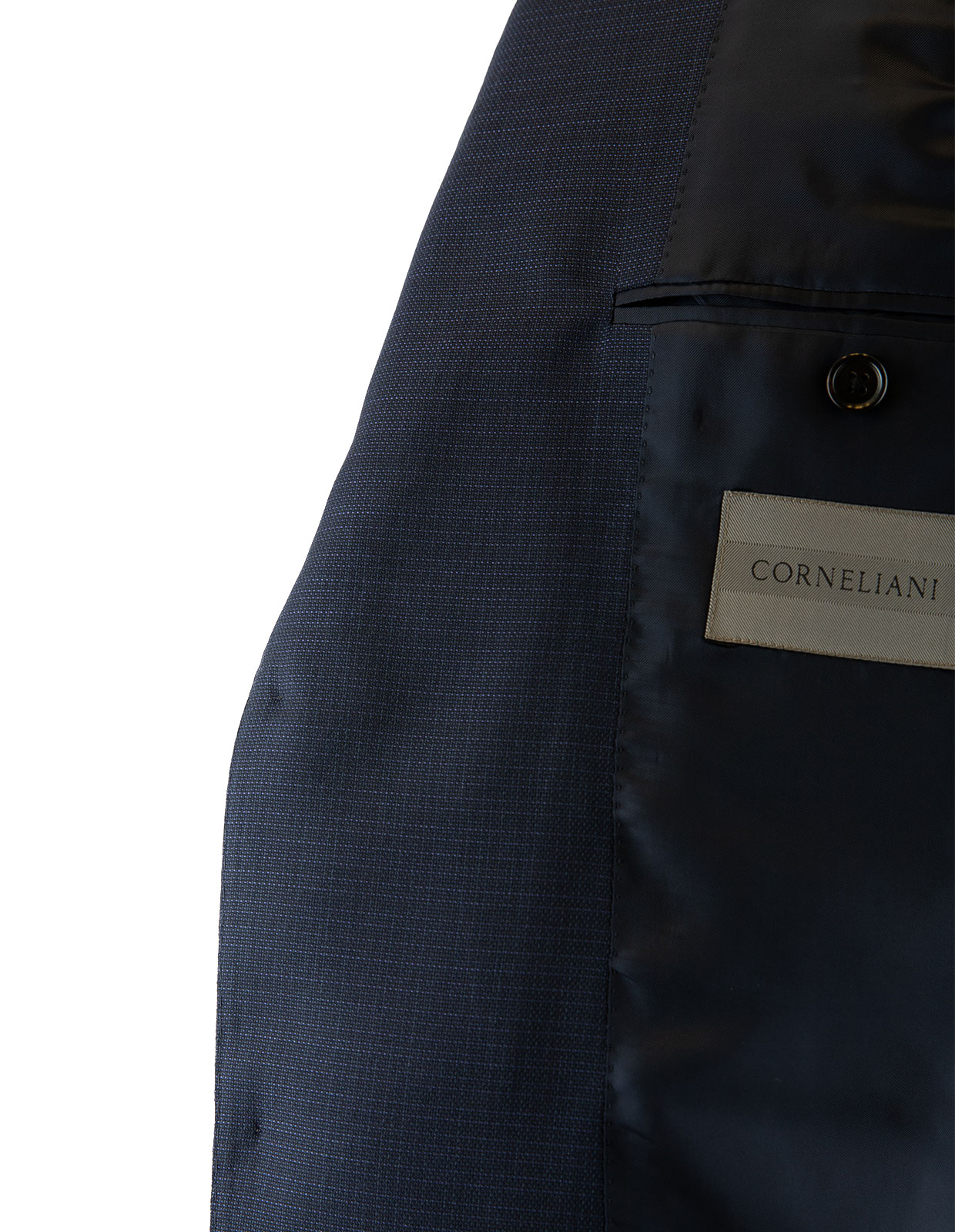Leader Suit Hopsack Wool 120'S Navy 50