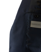 Leader Suit Hopsack Wool 120'S Navy