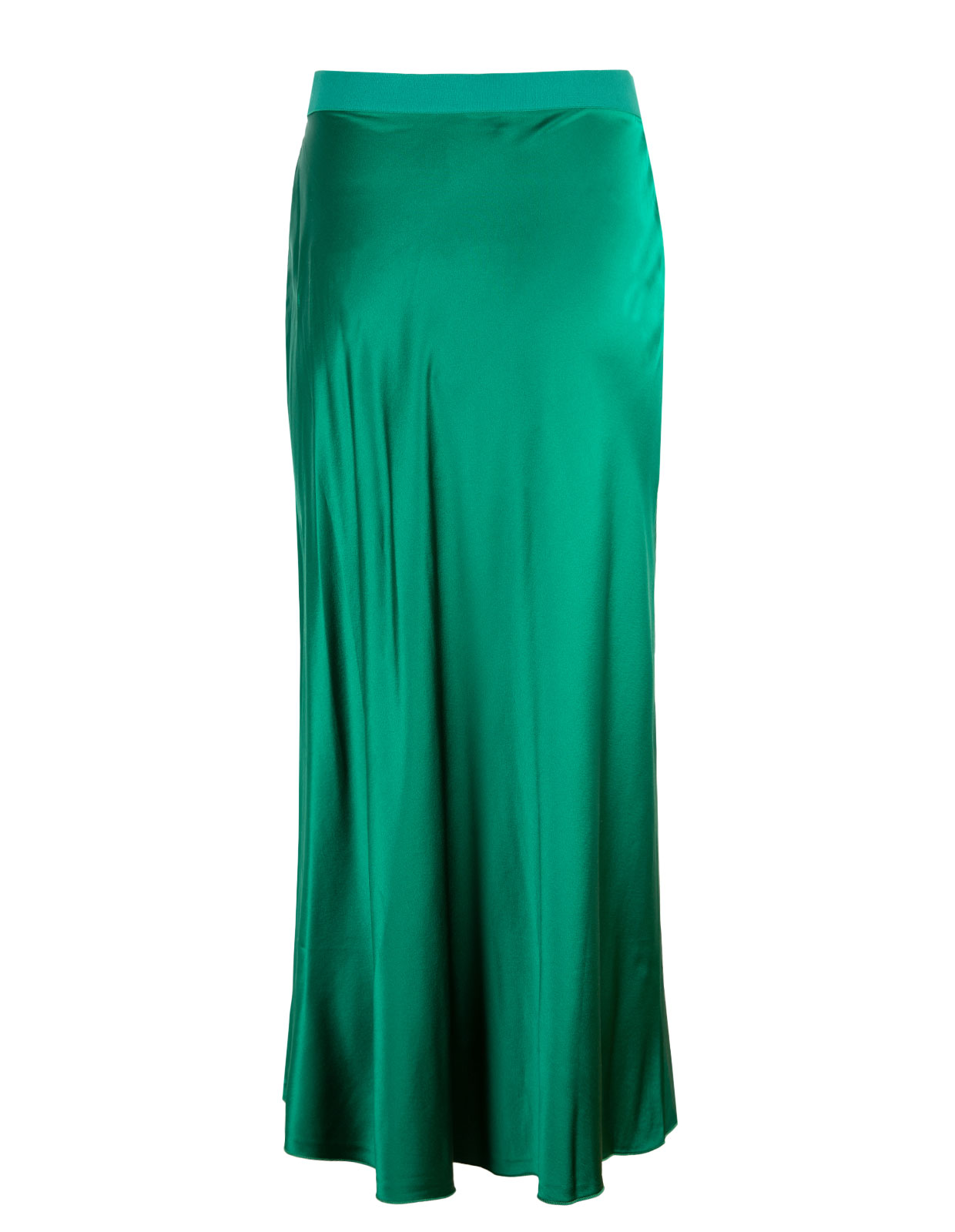 Hana Silk Skirt Emerald Green
