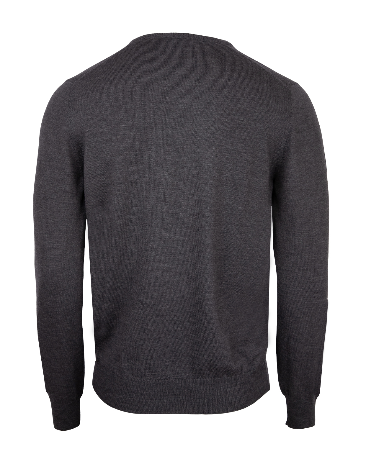 Fashion Fit Crew Neck Merino Pullover Charcoal Stl 54