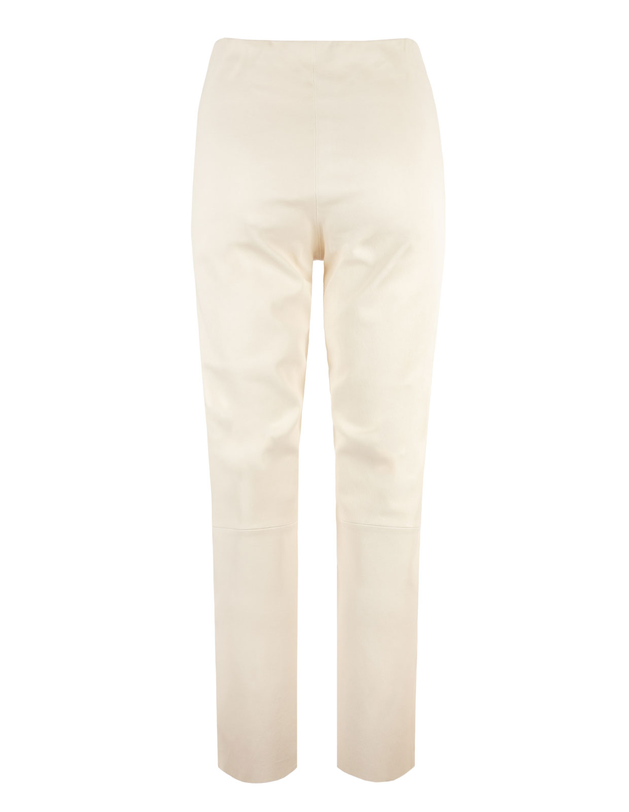Florentina Leather Trouser Tinted White
