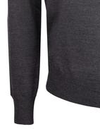 Fashion Fit Crew Neck Merino Pullover Charcoal