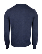 Fashion Fit Crew Neck Merino Pullover Denim