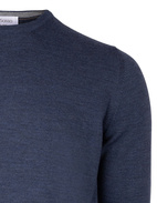 Fashion Fit Crew Neck Merino Pullover Denim