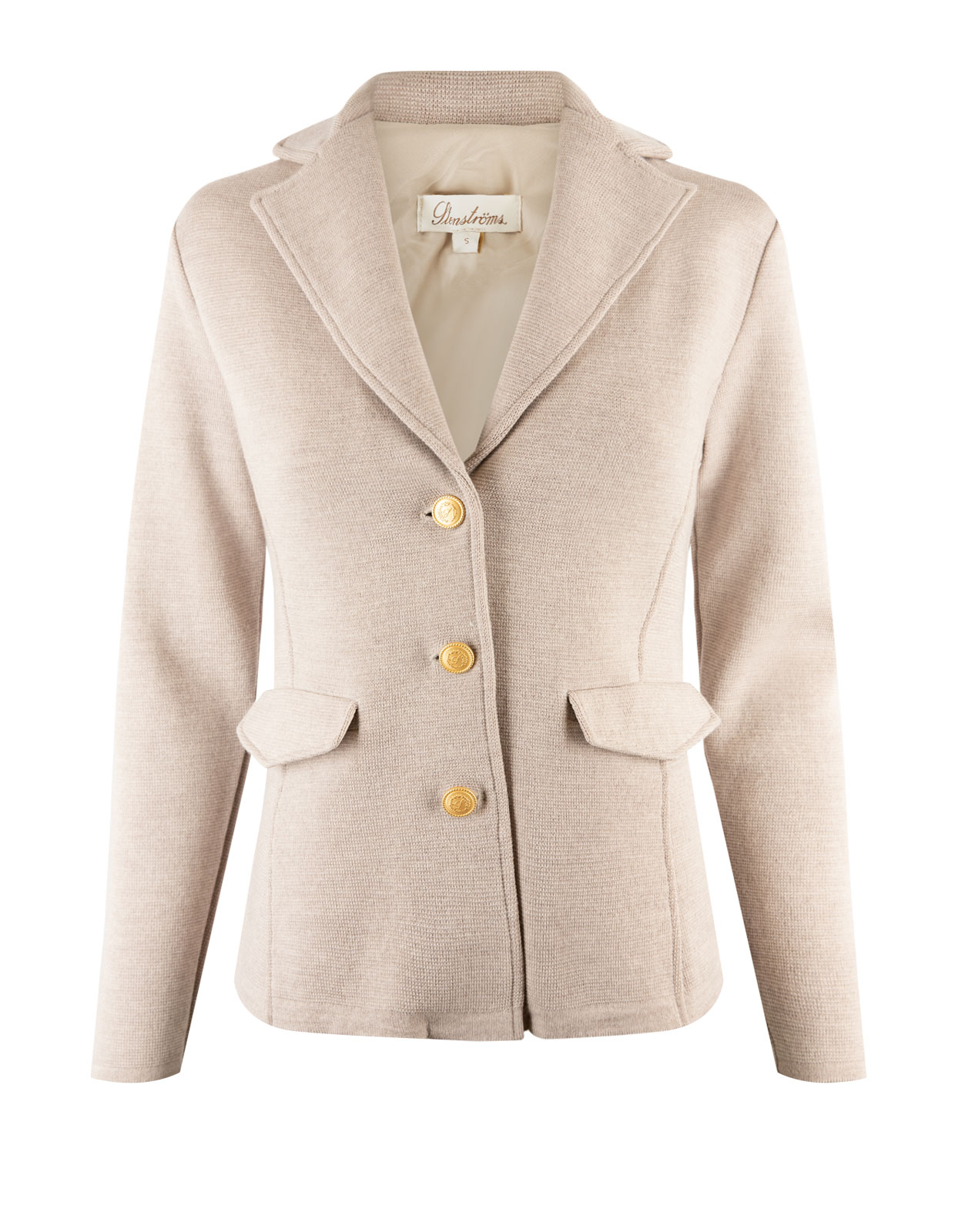 Svea Merino Knit Jacket Beige Stl XS