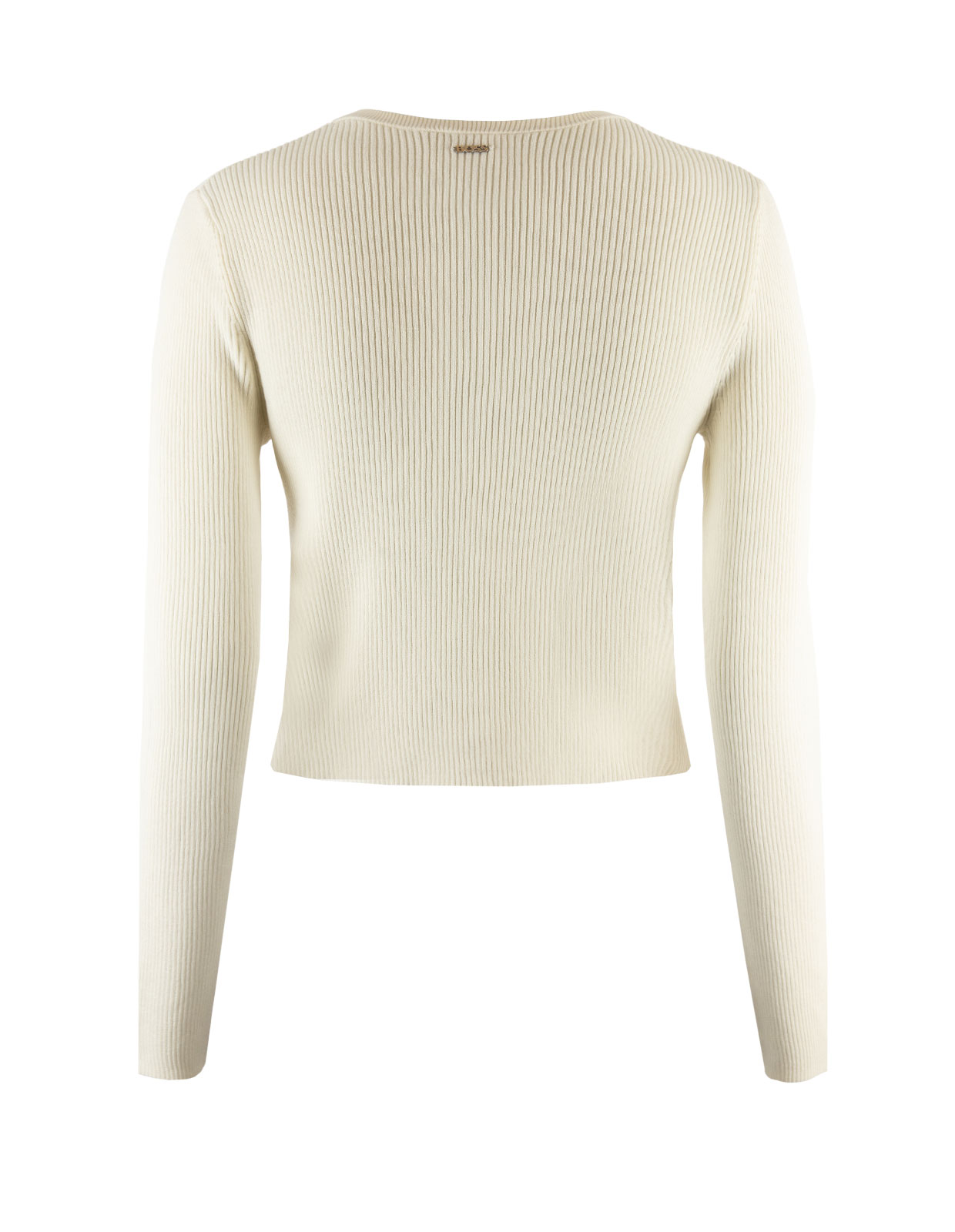 Fahara Short Cardigan Open White
