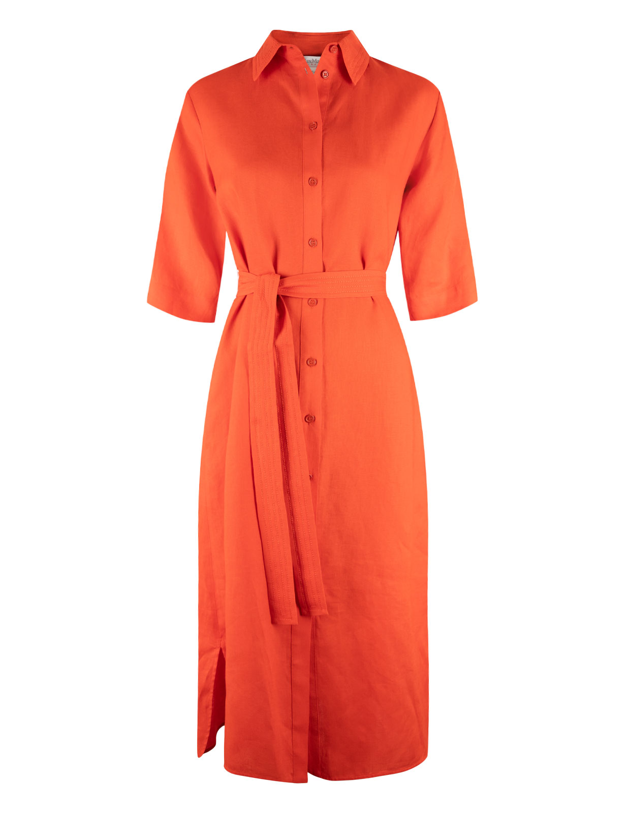 Prugna Linnen Dress Orange
