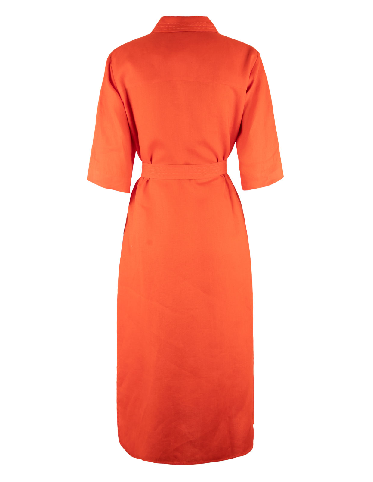 Prugna Linnen Dress Orange