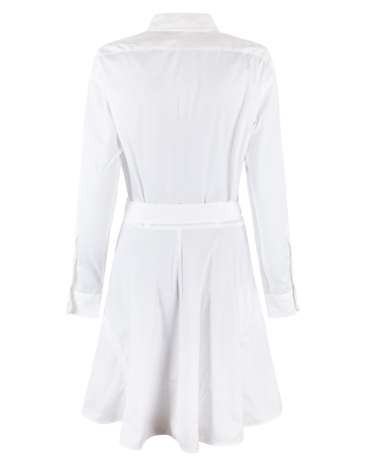 Poplin Shirt Dress White