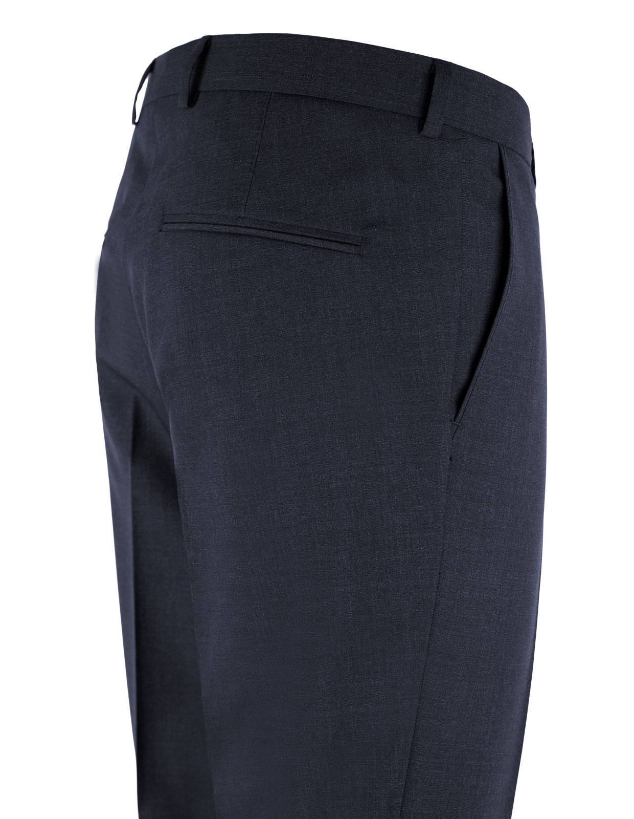 Denz Suit Trousers Slim Fit Mix & Match Wool Dark Blue