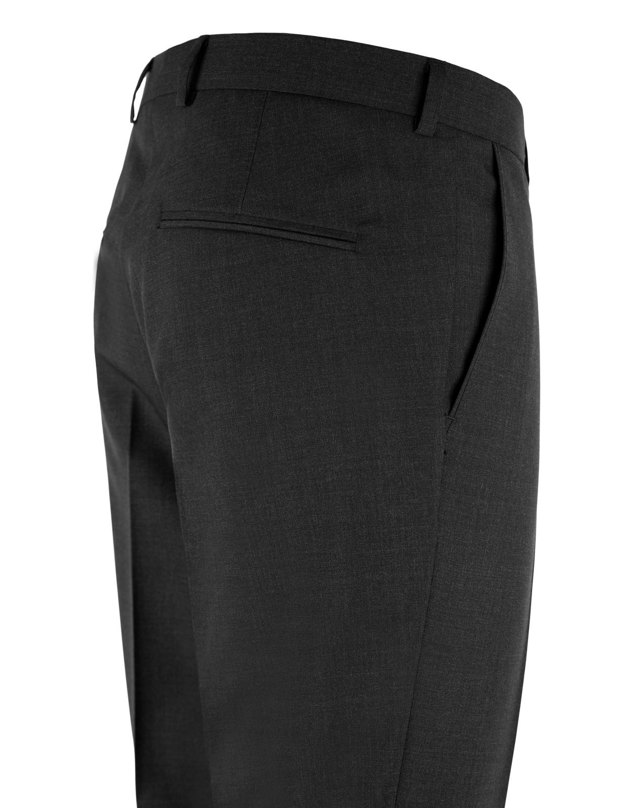 Denz Suit Trousers Slim Fit Mix & Match Wool Black Stl 154