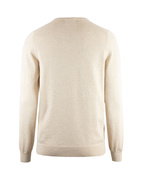 Rothwell Tröja V-ringad Bomull Cashmere Beige Stl 50