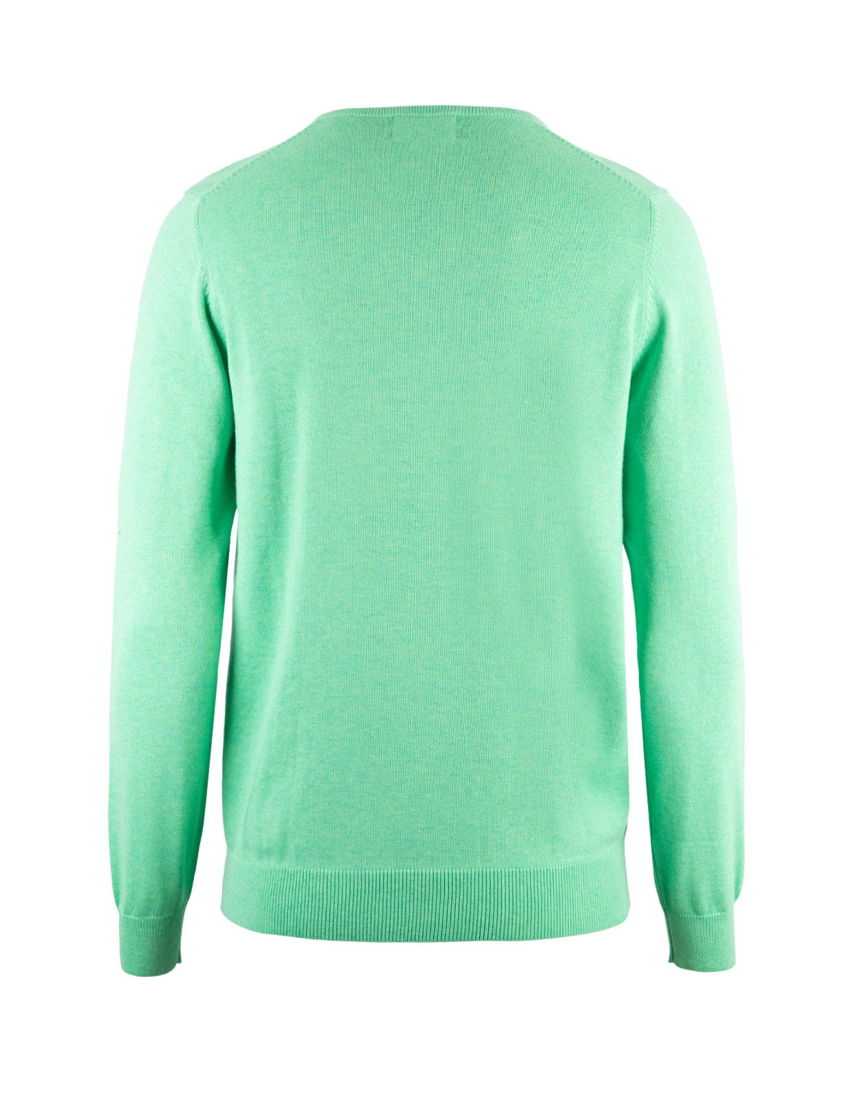 Rothwell Vee Neck Cotton Cashmere Spearmint