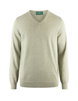 Rothwell Tröja V-ringad Bomull Cashmere Ljusgrön 54