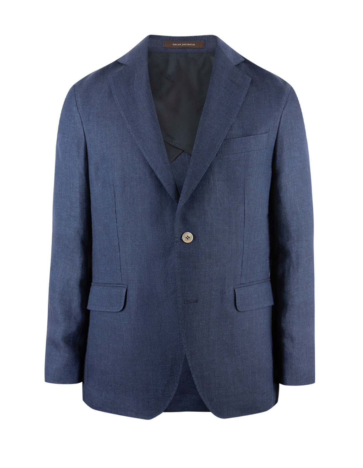 Ferry Regular Linen Jacket Navy