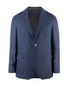 Ferry Regular Linen Jacket Navy Stl 150