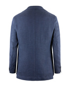 Ferry Regular Linen Jacket Navy Stl 150
