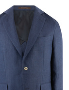 Ferry Regular Linen Jacket Navy Stl 150