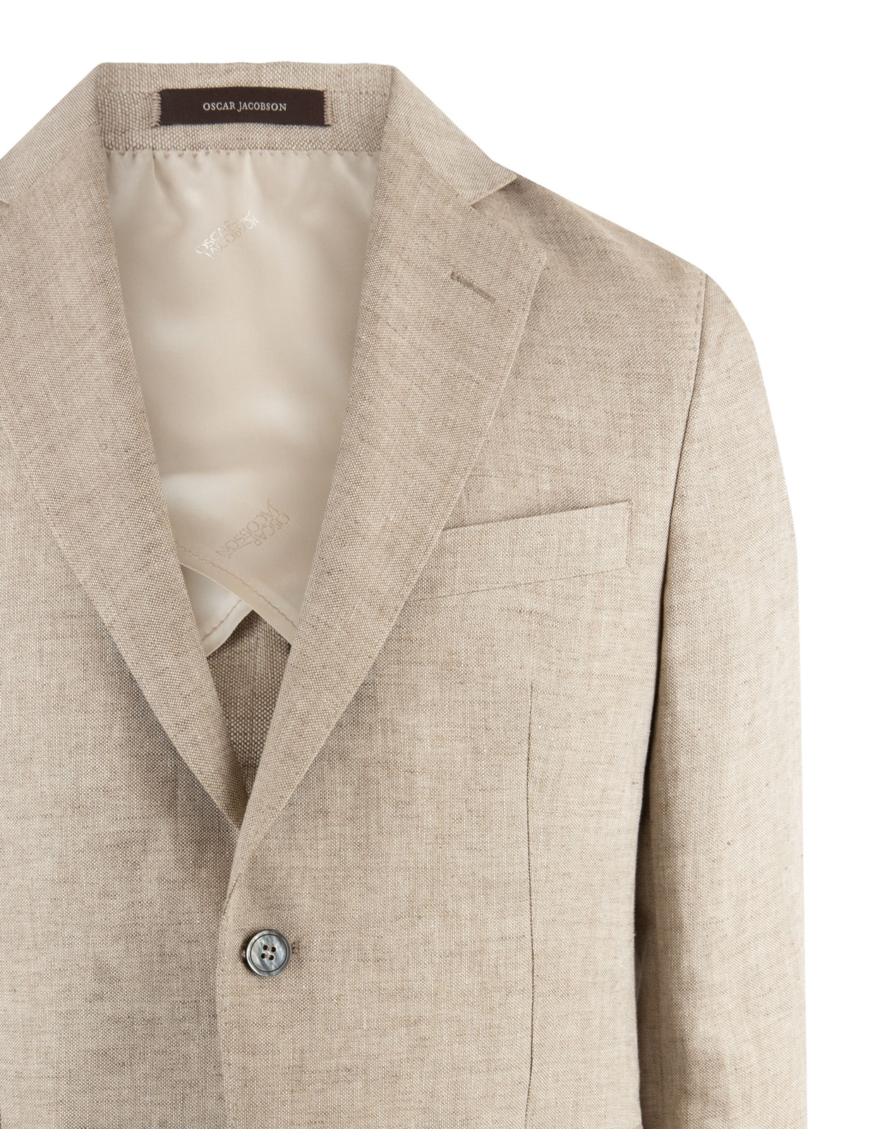 Ferry Regular Linen Jacket Trench Beige