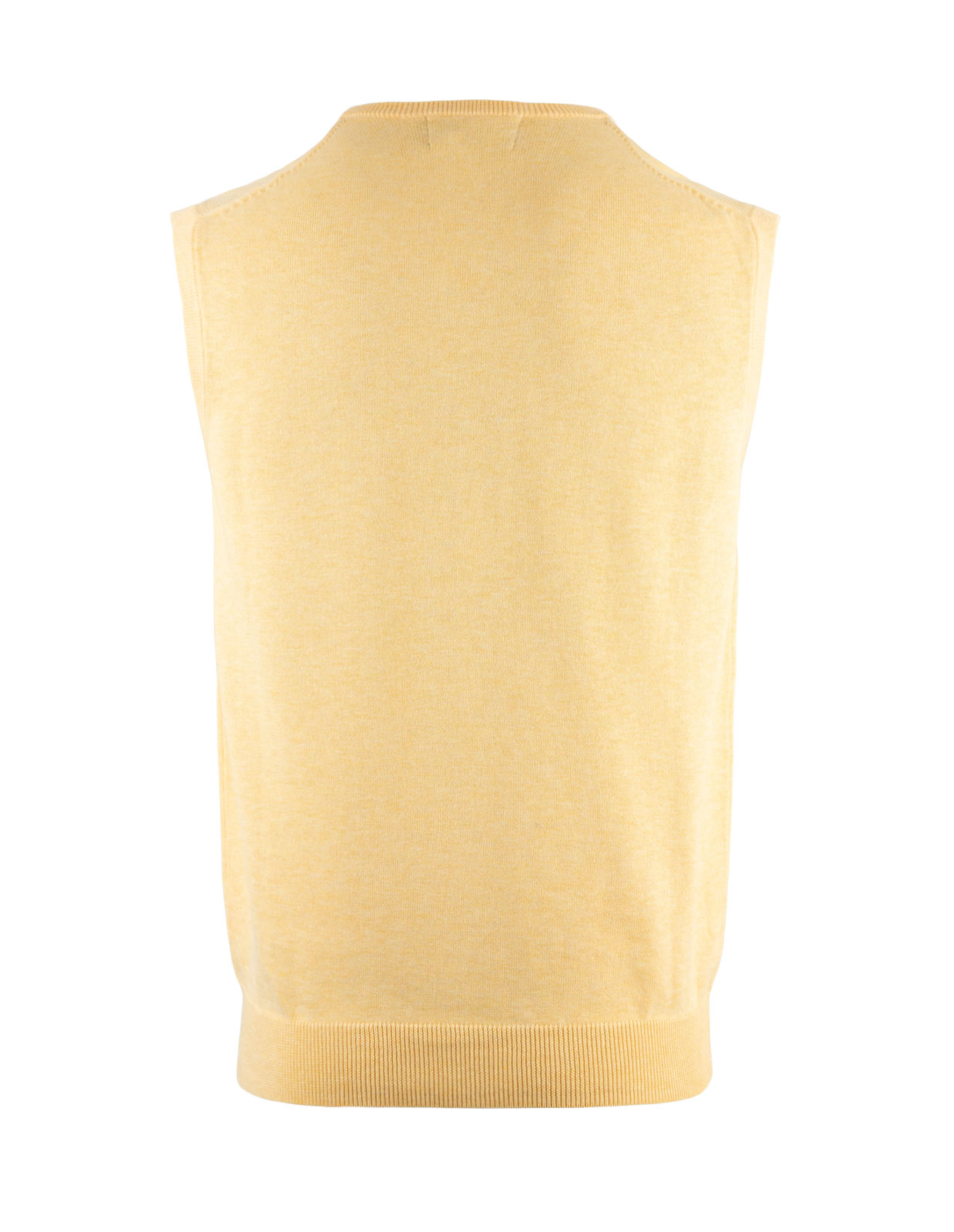 Ellerby Cotton Cashmere Vee Neck Slipover Solar