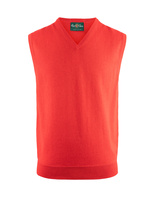 Ellerby Cotton Cashmere Vee Neck Slipover Rosso