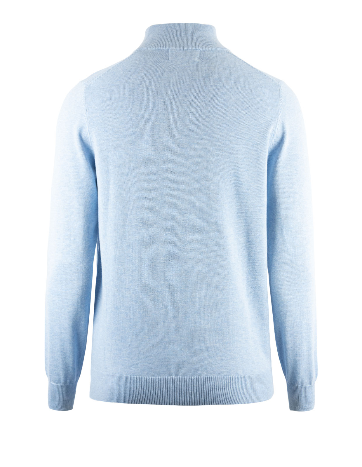 Selhurst Half Zip Bomull/Cashmere Stålblå